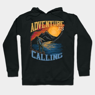 Adventure Mountain Lake Mountains Hiking Travel Hoodie